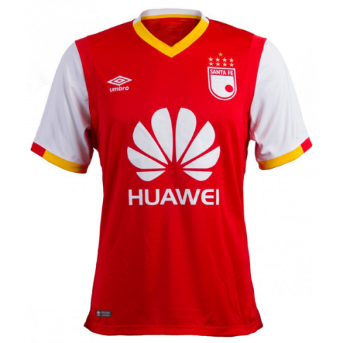 2017-18 Independiente Santa Fe Home Soccer Jersey Shirt